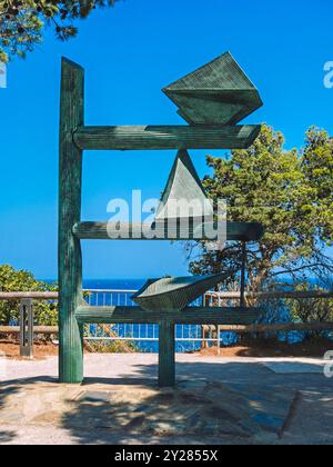Monument des marins à Banyuls-sur-mer (Sud de la France) Banque D'Images