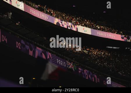 Saint-Denis, France. 7 septembre 2024. Vue générale Athlétisme : lors des Jeux Paralympiques de Paris 2024 au stade de France à Saint-Denis, France . Crédit : AFLO SPORT/Alamy Live News Banque D'Images