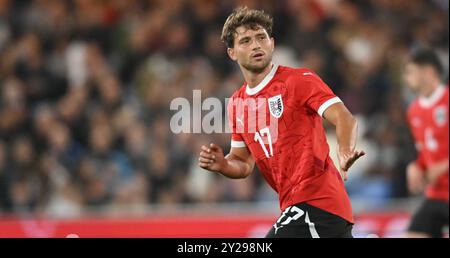 Kenilworth Road, Luton le lundi 9 septembre 2024. Simon Seidl (17 Autriche) lors du match amical international entre l'Angleterre des moins de 21 ans et l'Autriche des moins de 21 ans à Kenilworth Road, Luton le lundi 9 septembre 2024. Crédit : MI News & Sport /Alamy Live News Banque D'Images