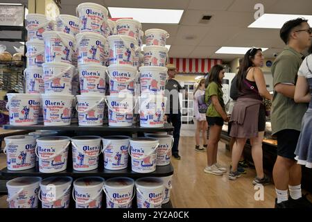 Boulangerie Olsen dans la capitale danoise de l'Amérique, Solvang CA Banque D'Images