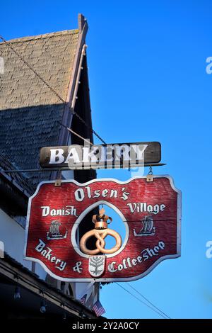 Boulangerie Olsen dans la capitale danoise de l'Amérique, Solvang CA Banque D'Images