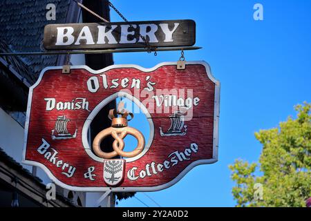 Boulangerie Olsen dans la capitale danoise de l'Amérique, Solvang CA Banque D'Images