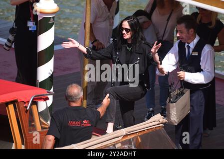Venise Lido, Italie. 30 août 2024. EVA Green arrive au quai de l'hôtel Excelsior dans le Lido de Venise pour le 81e festival du film de Venise. Crédit : @ALollo/Alamy Live Banque D'Images