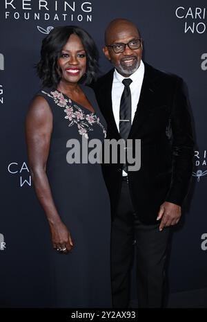 New York, États-Unis. 9 septembre 2024. Viola Davis et Julius Tennon arrivent à l'événement Caring for Women de la Fondation Kering, The Pool. Crédit : Doug Peters/EMPICS/Alamy Live News Banque D'Images