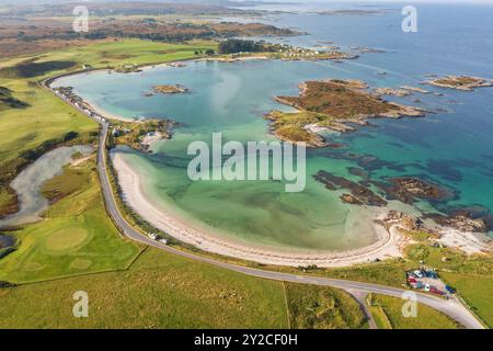 Traigh Beach et Arisaig Beach font partie des sables argentés de Morar, près de Mallaig, Lochaber, Écosse. Banque D'Images