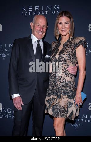 NEW YORK, NEW YORK - 09 SEPTEMBRE : (de gauche à droite) Jonathan Tisch et Lizzie Tisch assistent au 3e dîner annuel de Kering's Caring for Women à la piscine le 9 septembre 2024 à New York. (Photo de Ron Adar / SOPA images/SIPA USA) Banque D'Images