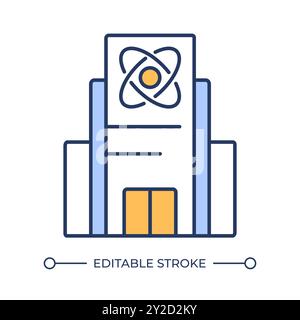 Icône de couleur RVB de l'établissement de recherche et développement Illustration de Vecteur