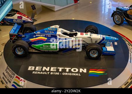 Une Bentton Renault B196 F1 1996 dans le Museo Termas de Rio Hondo, Termas de Rio Hondo, Argentine. Banque D'Images