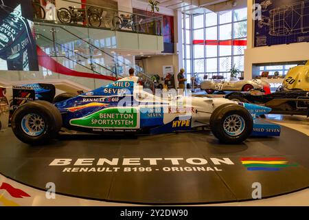 Une Bentton Renault B196 F1 1996 dans le Museo Termas de Rio Hondo, Termas de Rio Hondo, Argentine. Banque D'Images