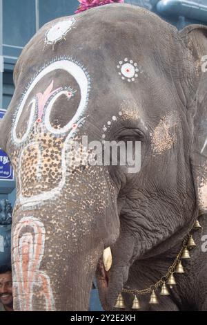 Manakula Vinayagar Temple est un temple de Ganesha dans le territoire de l'Union de Puducherry, en Inde. Banque D'Images