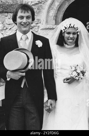 LE MARIAGE DE MARIA MARCH, LA FILLE ADOPTEE DU COMTE DE MARCH À PAUL COLLINS, 1984 PIC MIKE WALKER 1984 Banque D'Images