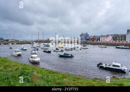 Le port, Aberaeron, West Wales Banque D'Images