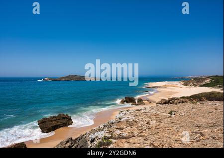 Alentejo Portugal. 04 août 2024. Île de Pessegueiro dans l'alentejo Portugal Banque D'Images