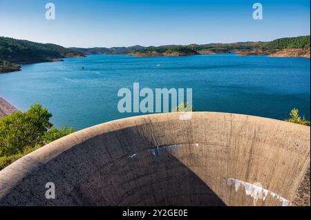 Alentejo Portugal. 04 août 2024. Barrage de Santa Clara dans l'alentejo Portugal Banque D'Images