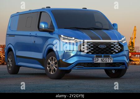 Ford E-transit Custom Sport Banque D'Images