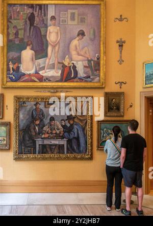 Galeries intérieures de la Fondation Barnes à Philadelphie PA Banque D'Images