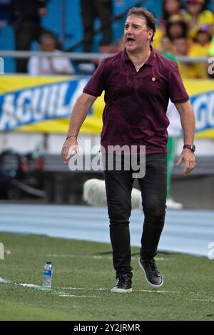 Barranquilla, Colombie. 10 septembre 2024. Nestor Lorenzo entraîneur-chef de Colombie, lors du match entre la Colombie et l'Argentine pour la 8e manche des qualifications FIFA 2026, au stade Roberto Melendez Metropolitan, à Barranquilla, Colombie, le 10 septembre 2024 photo : Jose Pino/DiaEsportivo/Alamy Live News crédit : DiaEsportivo/Alamy Live News Banque D'Images