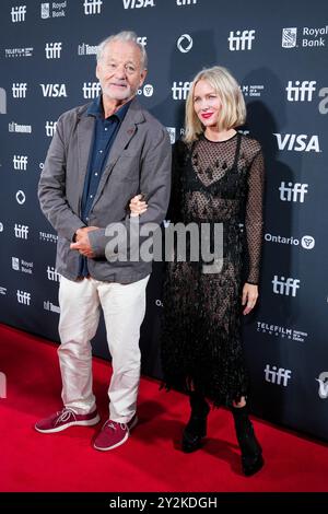 Toronto, Canada. 10 septembre 2024. Bill Murray et Naomi Watts assistent à la première de « The Friend » lors du Festival international du film de Toronto 2024 au Roy Thomson Hall de Toronto, Canada, le mardi 10 septembre 2024. (Photo de Michael Chisholm/Sipa USA) crédit : Sipa USA/Alamy Live News Banque D'Images