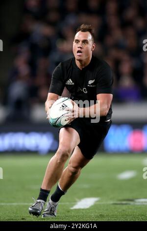 Israel Dagg de Nouvelle-Zélande lors de la Bledisloe Cup Rugby match entre la Nouvelle-Zélande et l'Australie à Eden Park à Auckland, Nouvelle-Zélande Banque D'Images