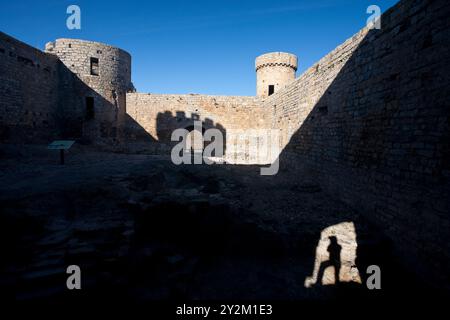 Château de Cornago. Vallée de l'Alhama. La Rioja. Espagne. Europe Banque D'Images