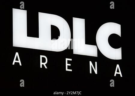 Lyon, France. 10 septembre 2024. Salle de sport LDLC Arena à Lyon, France, le 10 septembre 2024. (Photo de Romain Doucelin/NurPhoto) crédit : NurPhoto SRL/Alamy Live News Banque D'Images