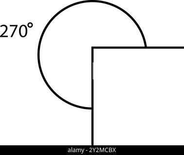 conception d'illustration d'icône d'angle de degré Illustration de Vecteur