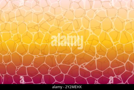 Clip art de la surface de la mer ou de la piscine dans la soirée, motif de l'eau, illustration vectorielle Illustration de Vecteur