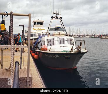 Sea Spray iii, bateau de pêche au maquereau, Brixham, Devon, Angleterre, Royaume-Uni. Banque D'Images