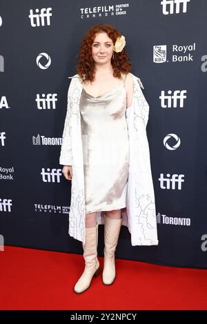 Corinne Britti aux arrivées pour la première DU SAMEDI SOIR au Festival international du film de Toronto (TIFF) 2024, Royal Alexandra Theatre, Toronto, ON, le 10 septembre 2024. photo par : Collection JA/Everett Banque D'Images