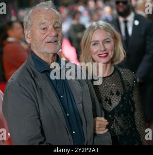 Toronto, Canada. 10 septembre 2024. Bill Murray (G) et Naomi Watts assistent à la première de 'The Friend' au Roy Thomson Hall pendant le Festival international du film de Toronto, au Canada, le mardi 10 septembre 2024. Photo de Chris Chew/UPI crédit : UPI/Alamy Live News Banque D'Images