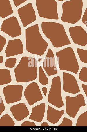 Illustration vectorielle de texture de motif sans couture de vecteur de girafe Illustration de Vecteur