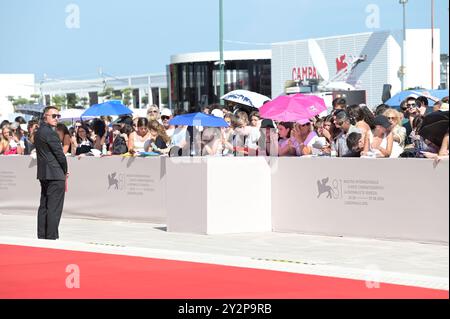 Le 29 août, Venise décline tapis rouge le 81ème Festival du film de Venise 2024. FAMA © Fausto Marci Banque D'Images