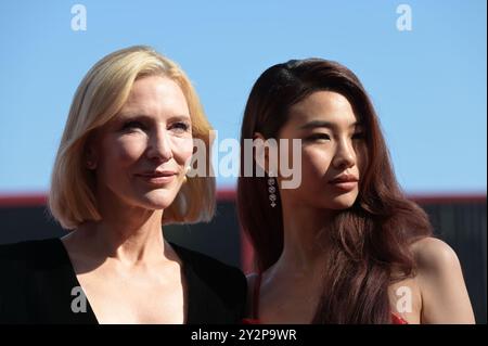 Le 29 août, Venise décline tapis rouge le 81ème Festival du film de Venise 2024. FAMA © Fausto Marci Banque D'Images