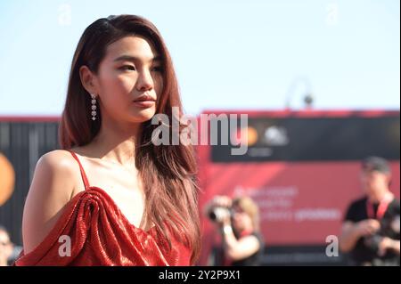 Le 29 août, Venise décline tapis rouge le 81ème Festival du film de Venise 2024. FAMA © Fausto Marci Banque D'Images