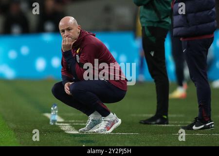 L'entraîneur par intérim de l'Angleterre Lee Carsley lors du match Angleterre - Finlande Nations League Round 1 au stade de Wembley, Londres, Angleterre, Royaume-Uni le 10 septembre 2024 Banque D'Images