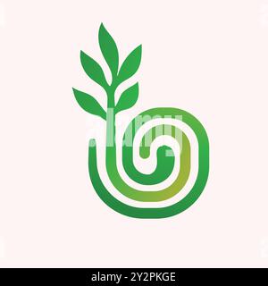 Modèle de conception de graines de germes de croissance. Fit pour la ferme de blé, récolte naturelle, agronomie, champ agricole rural Illustration de Vecteur