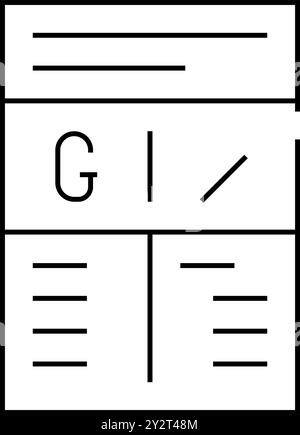 illustration du vecteur d'icône de rapport en grammes et de pourcentage de ligne Illustration de Vecteur