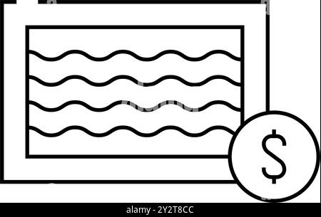 rainbow gif de nyan icône de trait de chat illustration de vecteur Illustration de Vecteur