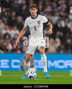 10 septembre 2024 - Angleterre v Finlande - UEFA Nations League - Wembley. John Stones en action. Image : Mark pain / Alamy Live News Banque D'Images