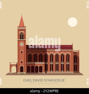 Ohel David Synagogue - Pune Maharashtra - Stock illustration en fichier EPS 10 Illustration de Vecteur