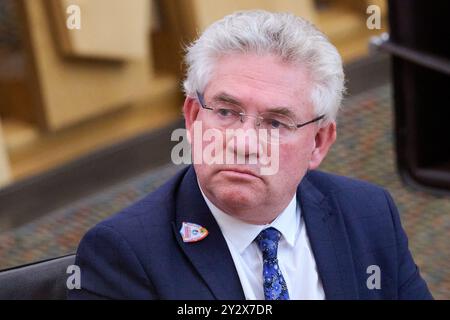 Édimbourg Écosse, Royaume-Uni 11 septembre 2024. Kenneth Gibson MSP au Parlement écossais. crédit sst/alamy live news Banque D'Images