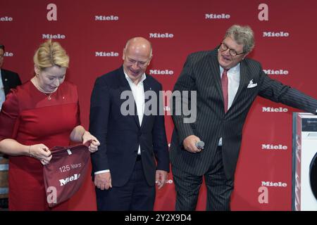 Berlin, Allemagne. 06 septembre 2024. Le chancelier allemand Olaf Scholz se présente jusqu'au gala d'ouverture et à une visite guidée de l'exposition IFA 100th anniversaire à Berlin, en Allemagne, le 6 septembre 2024. (Photo de Beata Siewicz/Pacific Press/Sipa USA) crédit : Sipa USA/Alamy Live News Banque D'Images