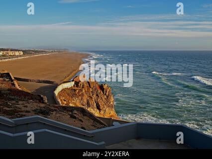 Ocean Beach vue depuis Cliff House à San Francisco, Californie Banque D'Images