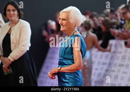 Londres, Royaume-Uni. 11 septembre 2024. Mary Berry assiste aux National Television Awards à l'O2 Arena de Londres. Le crédit photo devrait se lire comme suit : Matt Crossick/Empics/Alamy Live News Banque D'Images