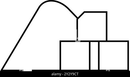 illustration vectorielle de la ligne des additifs alimentaires à base de sucre Illustration de Vecteur