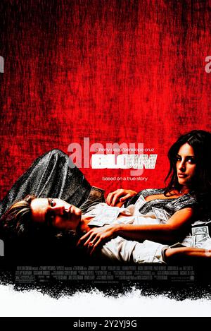 Blow (2001) réalisé par Ted Demme et mettant en vedette Johnny Depp et Penélope Cruz. Basé sur l'histoire vraie de George Jung, un homme qui est devenu un acteur majeur dans le commerce de la cocaïne aux États-Unis dans les années 1970 et 1980 Photographie d'une affiche originale américaine d'une feuille de 2001 ***USAGE ÉDITORIAL SEULEMENT***. Crédit : BFA / New Line Cinema Banque D'Images