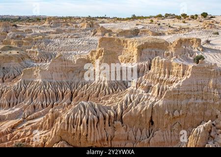 Les murs des dunes de Chine, parc national de Mungo Banque D'Images