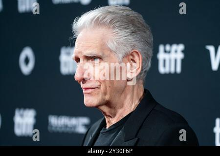 Toronto, Canada. 11 septembre 2024. David Cronenberg assiste à la première de « The Shrouds » lors du Festival international du film de Toronto 2024 au Roy Thomson Hall de Toronto, Canada, le mercredi 11 septembre 2024. (Photo de Michael Chisholm/Sipa USA) crédit : Sipa USA/Alamy Live News Banque D'Images