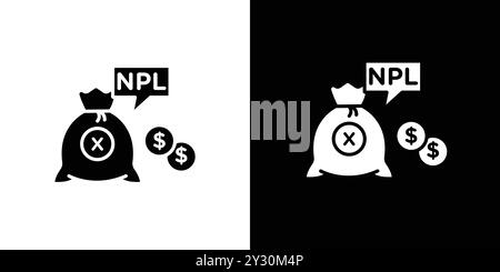 Collection d'ensemble de logo vectoriel d'icône NPL ou groupe de pack groupé Illustration de Vecteur