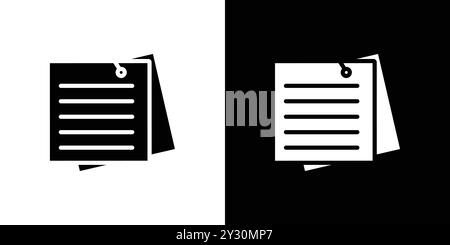 Collection de logo vectoriel d'icône de notes autocollantes ou groupe de pack de paquet Illustration de Vecteur